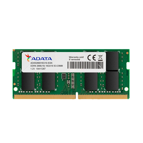 ADATA - 16GB 2666MHZ DDR4 SODIMM MEMORY RAM (AD4S266616G19-SGN)