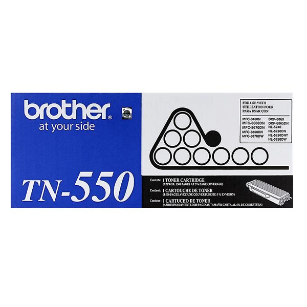 BROTHER - BLACK TONER CARTRIDGE (TN550)