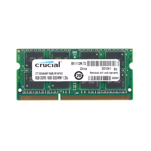 CRUCIAL - 8GB DDR3 1600 SODIMM (CT102464BF160B)