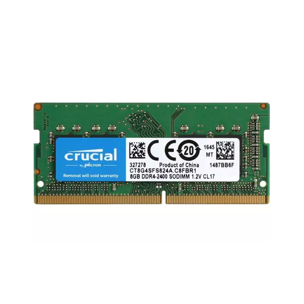 CRUCIAL - 8GB DDR4 2400 SODIMM (CT8G4SFS824A)