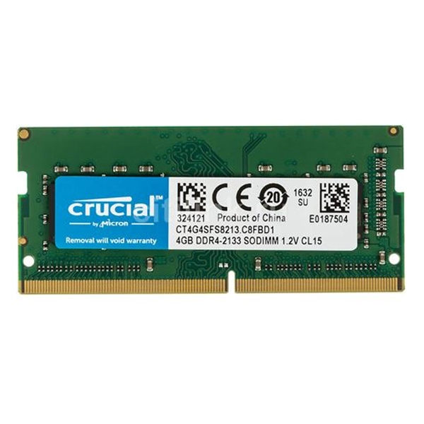 CRUCIAL - MEMORIA RAM SODIMM DDR4 4GB 2133MHZ (CT4G4SFS8213)
