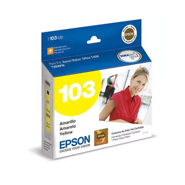 EPSON - TINTA EPSON YELLOW T103420 (T103420-AL)