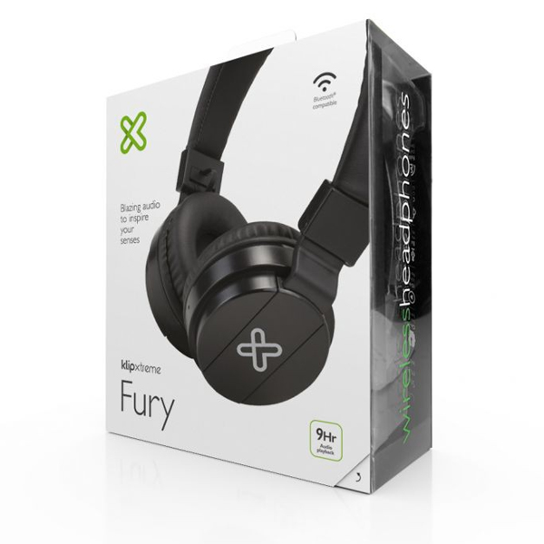 KLIP XTREME - AUDIFONO BLUETOOTH CON MICROFONO FURY/PLEGABLE (KHS-620BK)