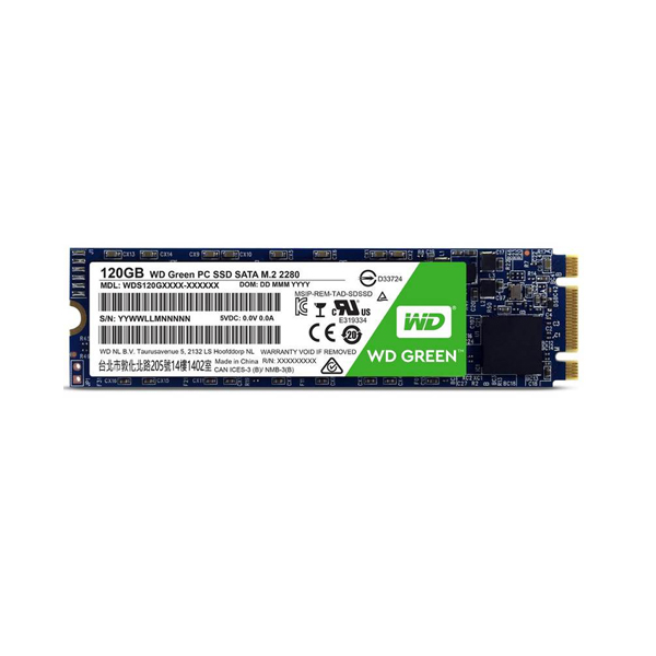 WESTERN DIGITAL - GREEN PC SSD 120GB SERIAL ATA III (WDS120G1G0B)