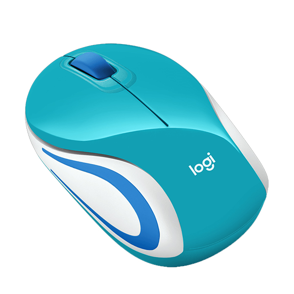 LOGITECH - MOUSE INALAMBRICO M187 AZUL BRILLANTE (910-005363)