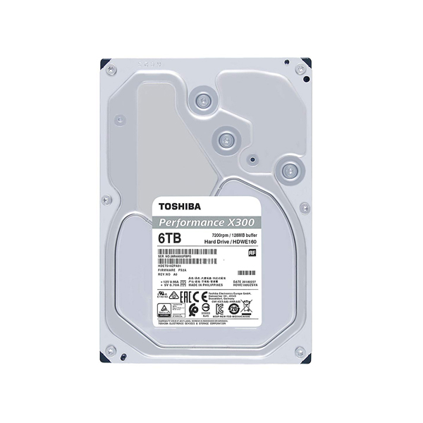 TOSHIBA - 6TB HARD DRIVE DESKTOP INTERNAL X300 7200RPM 128MB (HDWE160XZSTA)