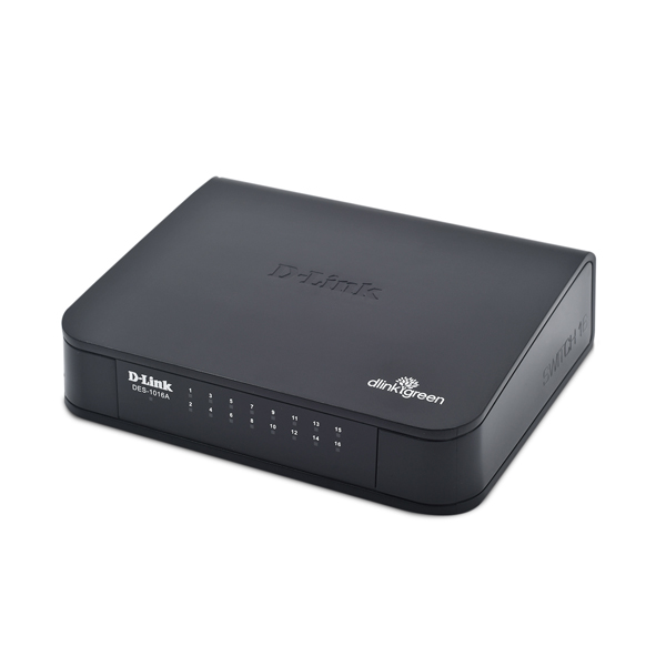 D-LINK - SWITCH 10 / 100 / 16 PUERTOS NO ADMINISTRABLE (DES-1016A)