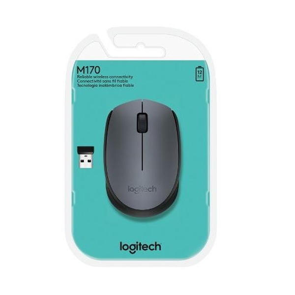 Mouse LOG M170 Gris Inal Pila Optico 3 Botones Win/Mac/Lin