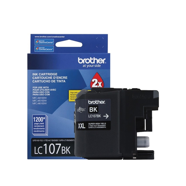 BROTHER - TINTA BROTHER LC107BK BLANCO (LC107BK)