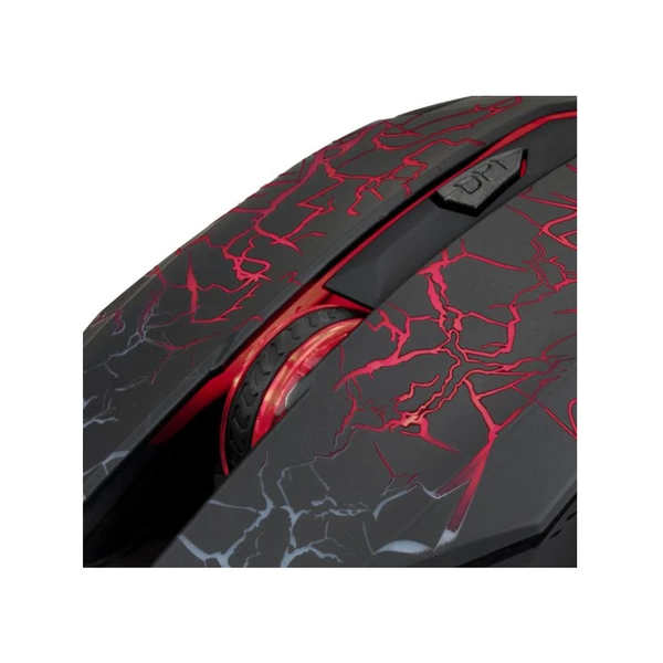 XTECH - MOUSE GAMING 2500DPI 6 BOTONES NEGRO / ROJO (XTM-510)