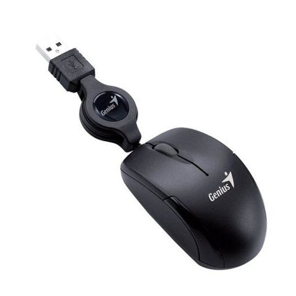 GENIUS - MOUSE MICROT USB - OPTICO RETRACTIL - NEGRO (31010125100)