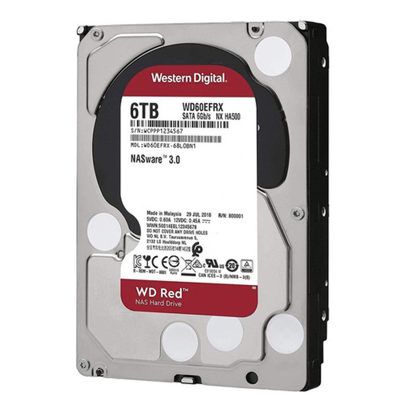 WESTERN DIGITAL - DISCO DURO / SATA / 6TB / 3.5â€ / RED / WD60EFRX-68MYMN1 (WD60EFRX)