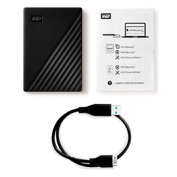 WESTERN DIGITAL - MY PASSPORT PORTABLE 2.5 4TB BLACK USB3.0 (WDBPKJ0040BBK-WESN)