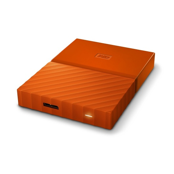 WESTERN DIGITAL - MY PASSPORT 1TB ORANGE EXTERNAL HARD DRIVE (WDBYNN0010BOR-WESN)