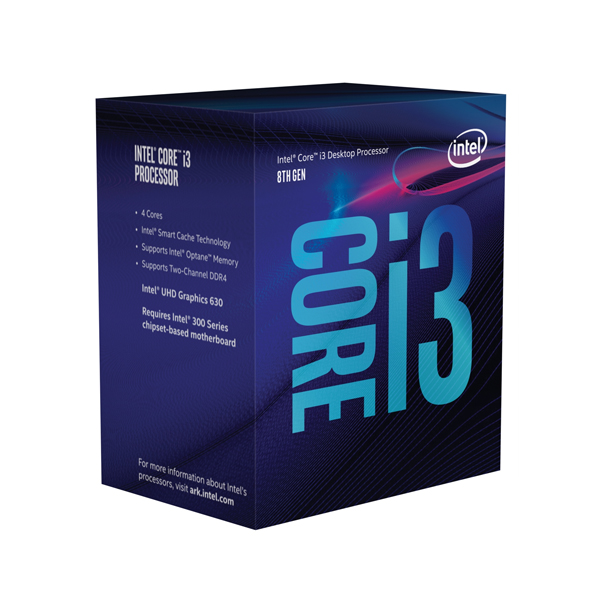 INTEL - CPU I3-8100 3.60GHZ 4 / 4 LGA1151 8TH GEN (BX80684I38100)