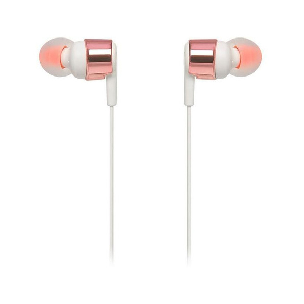 JBL - EARPHONES T210 WIRED IN EAR GOLD (JBLT210RGDAM)