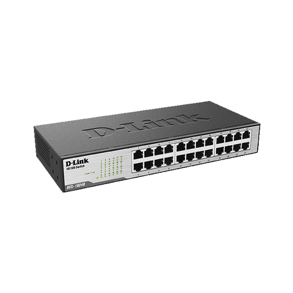 D-LINK - SWITCH 24 PORT DES-1024D 10/100 MBPS NO ADMINISTRABLE (DES-1024D)