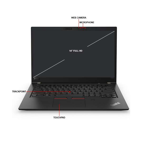 LENOVO - NOTEBOOK T480S I5-8250U 8GB 256GB SSD 14 (20L8A00DCL)