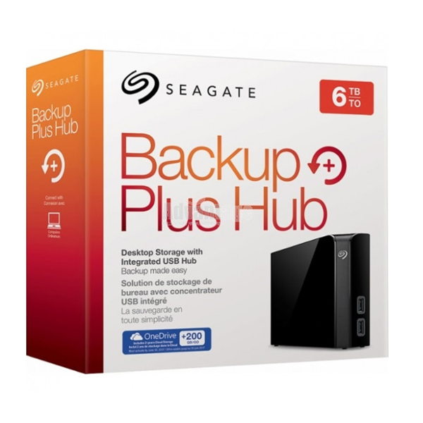 SEAGATE - 6TB EXT USB 3.0 BACKUP PLUS HUB NEGRO 3.5