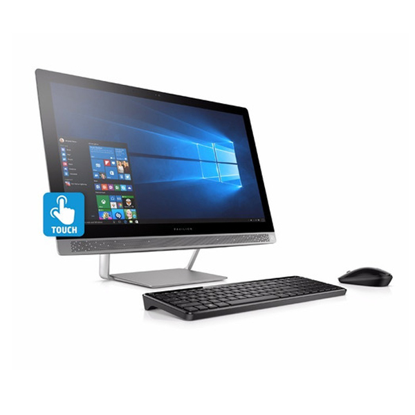 HP AIO 24-B215LA CORE I3-7100T 4GB/1TB 23.8 DVD SILVER W10 HOME (X6A57AA#AKH)