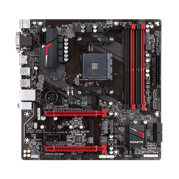 ASUS - PLACA MADRE GIGABYTE GA-AB350M-GAMMING 3  AM4 MATX (AB350M-GAMING 3)