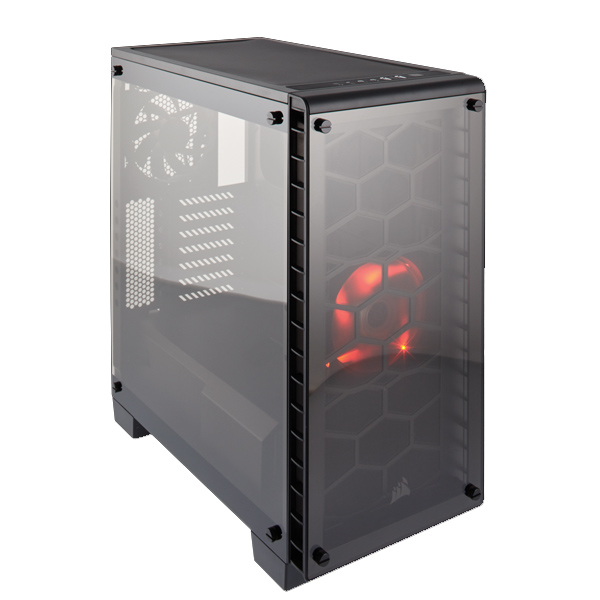 CORSAIR - GABiNETE CRYSTAL 460X GAMING 1 LED RED FRONTAL 140MM ATX (CC-9011099-WW)