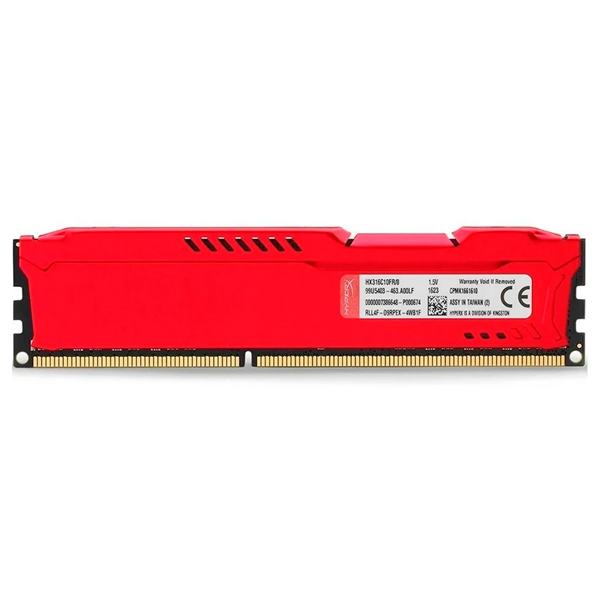 HYPERX FURY 8GB 1600MHZ DDR3 CL10 DIMM RED (HX316C10FR/8)