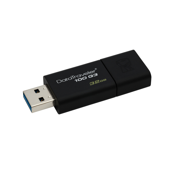 KINGSTON - PENDRIVE DATATRAVELER 100 G3 32 GB NEGRO (DT100G3/32GB)