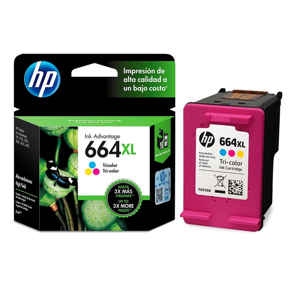 HP - CARTUCHO DE TINTA CYAN - MAGENTA Y AMARILLO (F6V30AL)