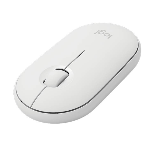 LOGITECH - PEBBLE M350 WIRELESS MOUSE BLANCO DISENO REDONDEADO (910-005770)