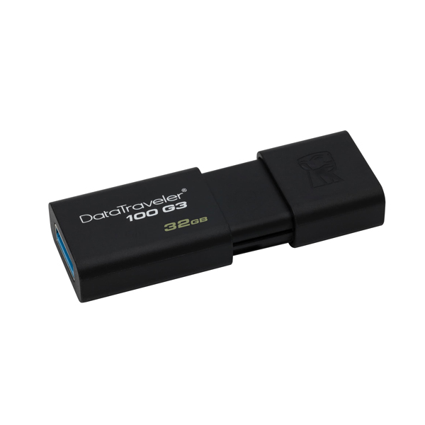 KINGSTON - PENDRIVE DATATRAVELER 100 G3 32 GB NEGRO (DT100G3/32GB)