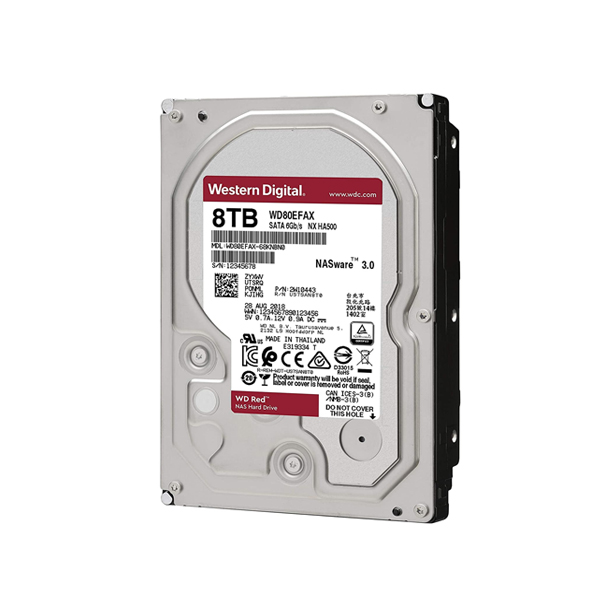 WESTERN DIGITAL - RED 8TB SERIAL ATA III INTERNAL HARD DRIVE (WD80EFZX)