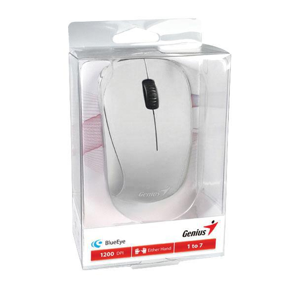 GENIUS - MOUSE NX-7000 INALAMBRICO COLOR BLANCO 2.4GHZ 1200DPI (31030109108)