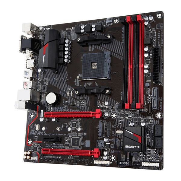 ASUS - PLACA MADRE GIGABYTE GA-AB350M-GAMMING 3  AM4 MATX (AB350M-GAMING 3)