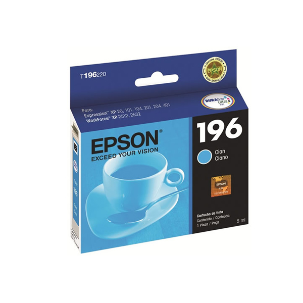 EPSON - CYAN CARTRIDGE -XPRESSION XP-101 / XP-201 / XP-401 (T196220-AL)