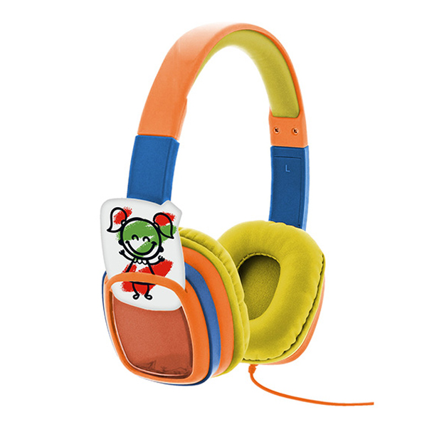 XTECH - AUDIFONO PARA NIÃ‘OS C/CABLE LIMITE DE VOL COLOR NARANJ (XTH-350OR)