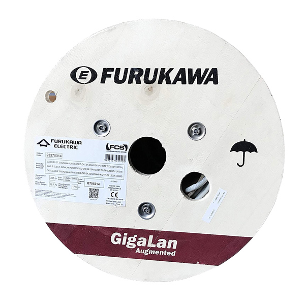 FURUKAWA - CABLE F/UTP GIGALAN AUGMENTED CAT.6A GRIS 305 MT (23370014)