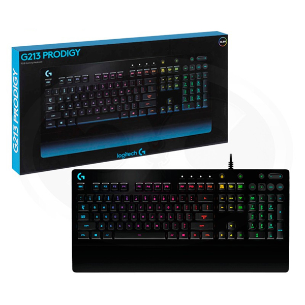 LOGITECH - TECLADO GAMING G213 INGLES USB / ANTIDERRAME / RGB (920-008084)