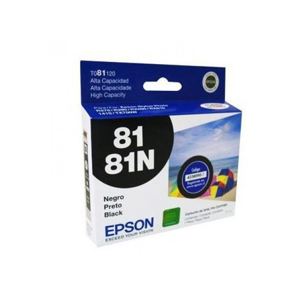 EPSON - CARTUCHO DE TINTA NEGRO 81 ALTA CAPACIDAD (T081120-AL)