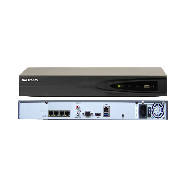 HIKVISION - NVR 4CH POE (DS-7604NI-K1/4P)