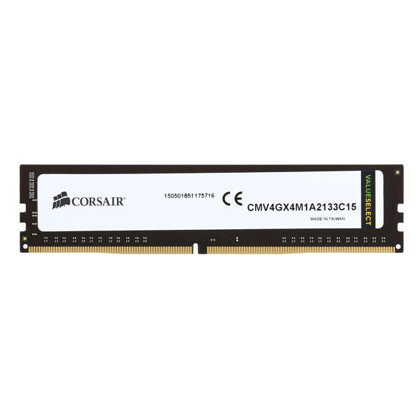 CORSAIR MEMORIA VALUE SELECT 4GB DDR4 1.2V DIMM 288-PIN 2133 MHZ (CMV4GX4M1A2133C15)