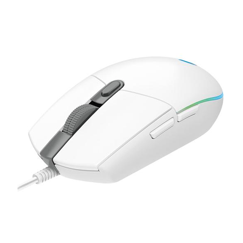 LOGITECH - MOUSE GAMING G203 BLANCO 6 BOTONES PROGRAMABLES (910-005794)