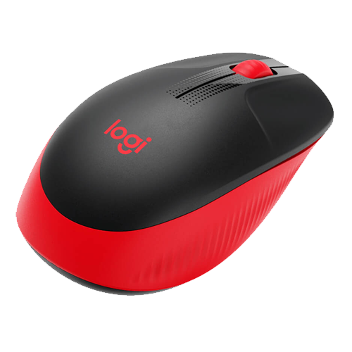 LOGITECH - MOUSE M190 WIRELESS ROJO INALAMBRICO USB (910-005904)