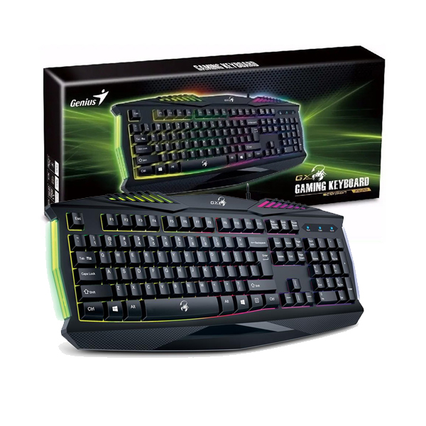 GENIUS - TECLADO GAMING SCORPION K220 ILUMINACION 7 COLOR USB (31310475101)