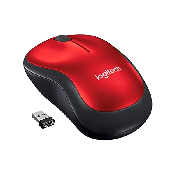 LOGITECH - M185 MOUSE - RIGHT AND LEFT-HANDED - OPTICAL - WIRELESS - 2.4 GHZ - USB WIRELESS RECEIVER (910-003635)