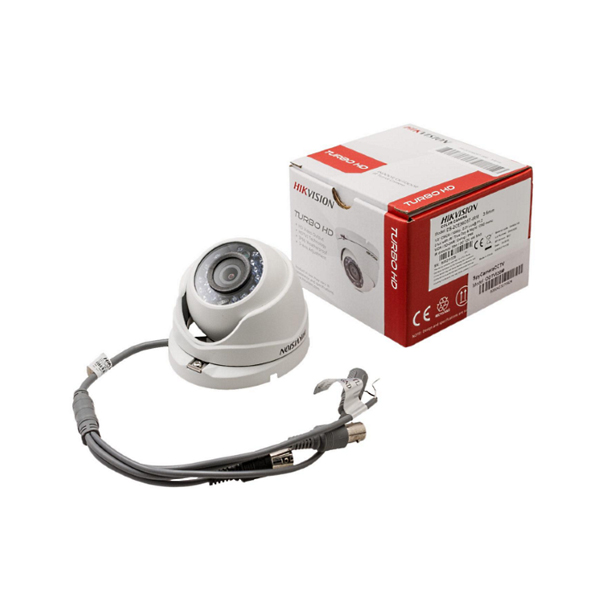 HIKVISION -  HIK DOMO TURBO 720P LENTE FIJO 2.8MM IP66 IR 20M METALICA (DS-2CE56C0T-IRM)