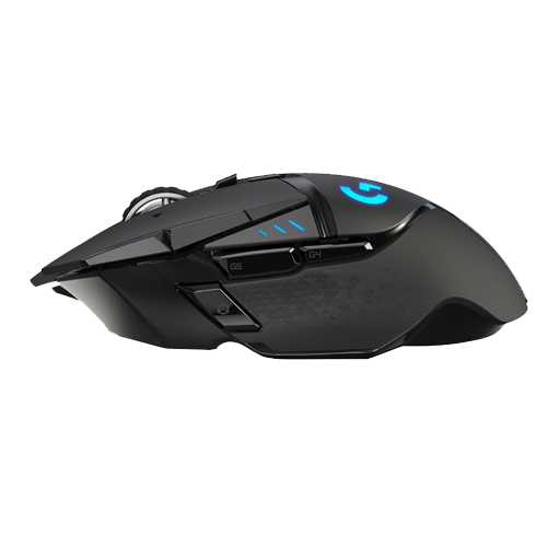 LOGITECH - MOUSE GAMING G502 INALAMBRICO LIGHTSPEED BLACK AND BLUE (910-005566)