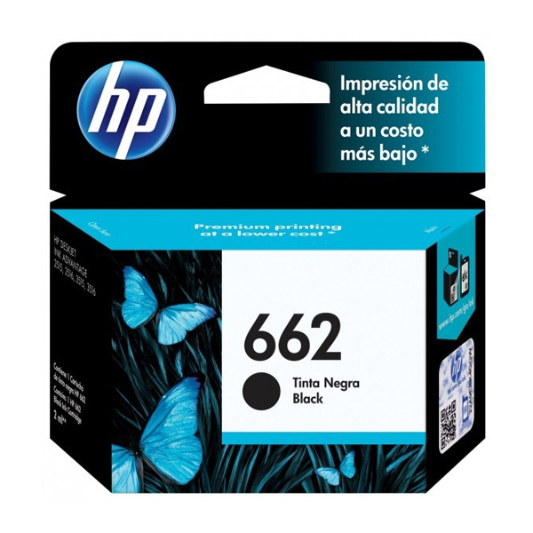 HP - TINTA NEGRA 662 INK CARTRIDGE (CZ103AL)