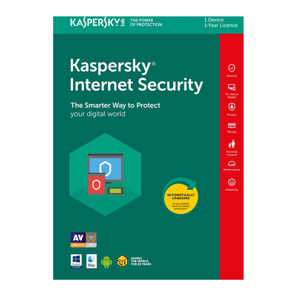 KASPERSKY INTERNET SECURITY 1 +1 DEVICES (KL1941DBBFS)