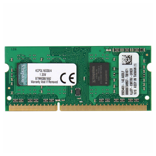 KINGSTON - 4GB DDR3-1600MHz LOW VOLTAGE (KCP3L16SS8/4)